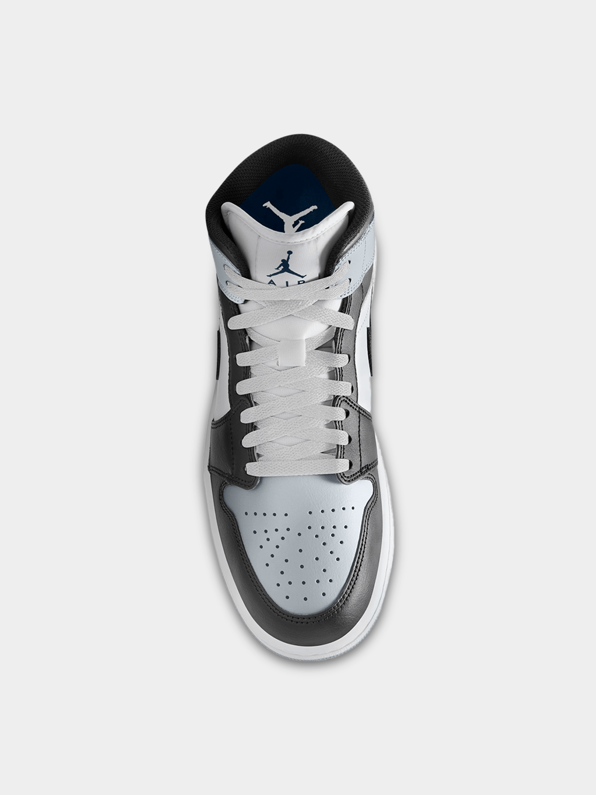 Jordan 1 Mid Black/Blue Sneaker