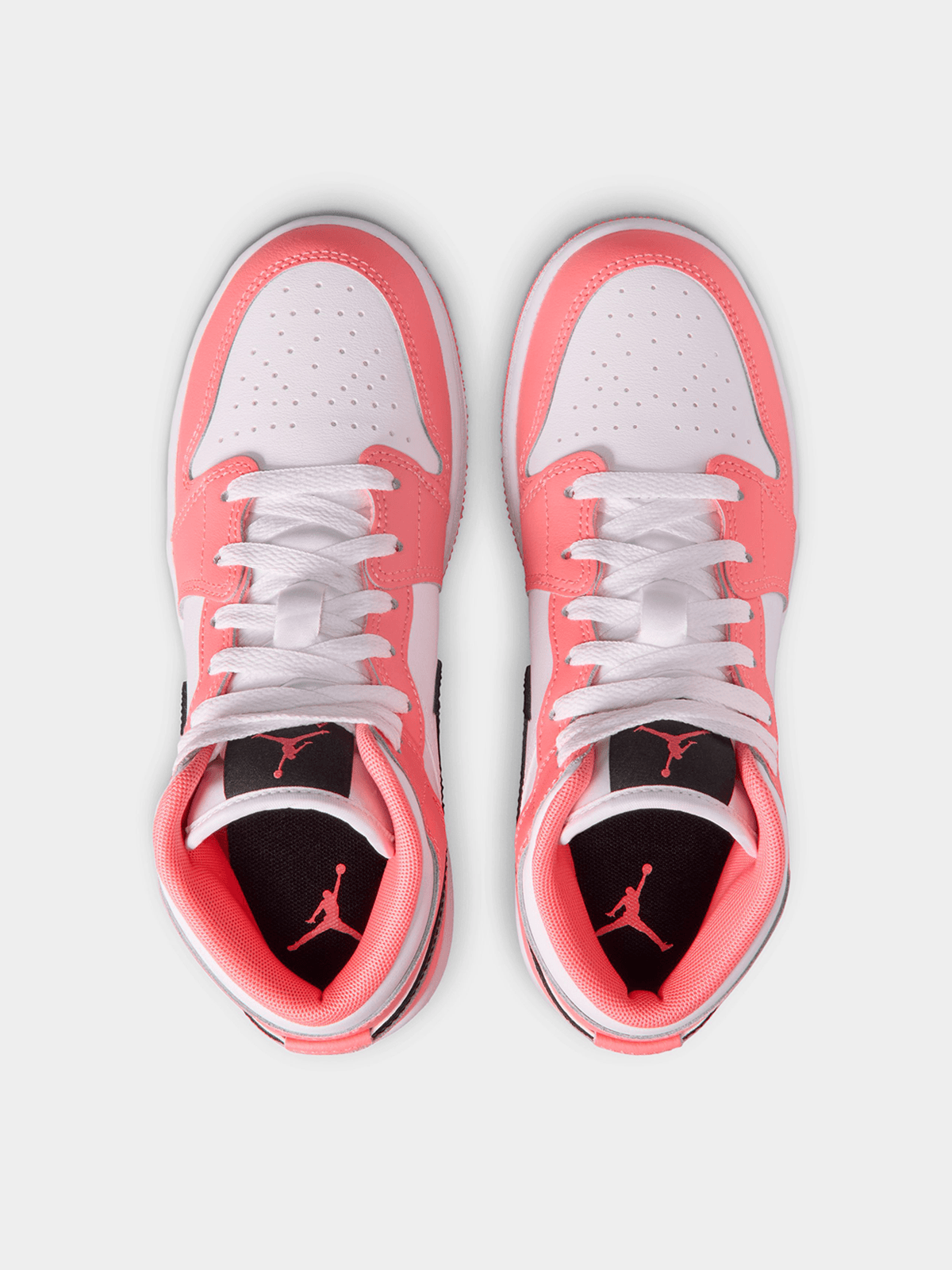 Jordan Junior 1 Mid Pink Gaze/Black Sneaker