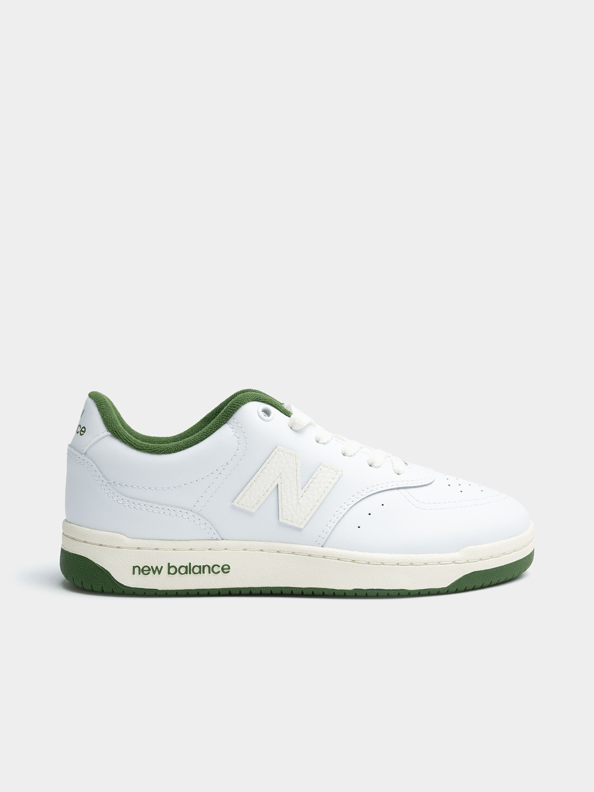 New Balance BB80 White/Green Sneaker