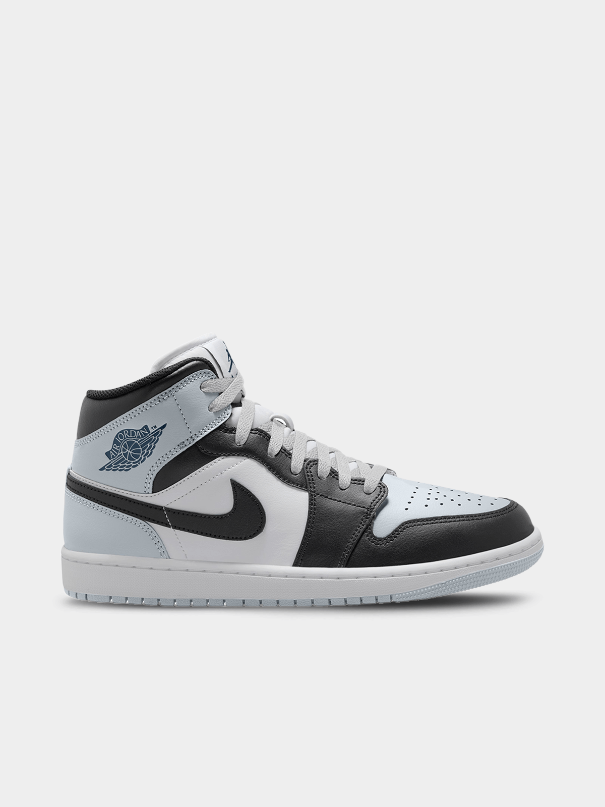 Jordan 1 Mid Black/Blue Sneaker