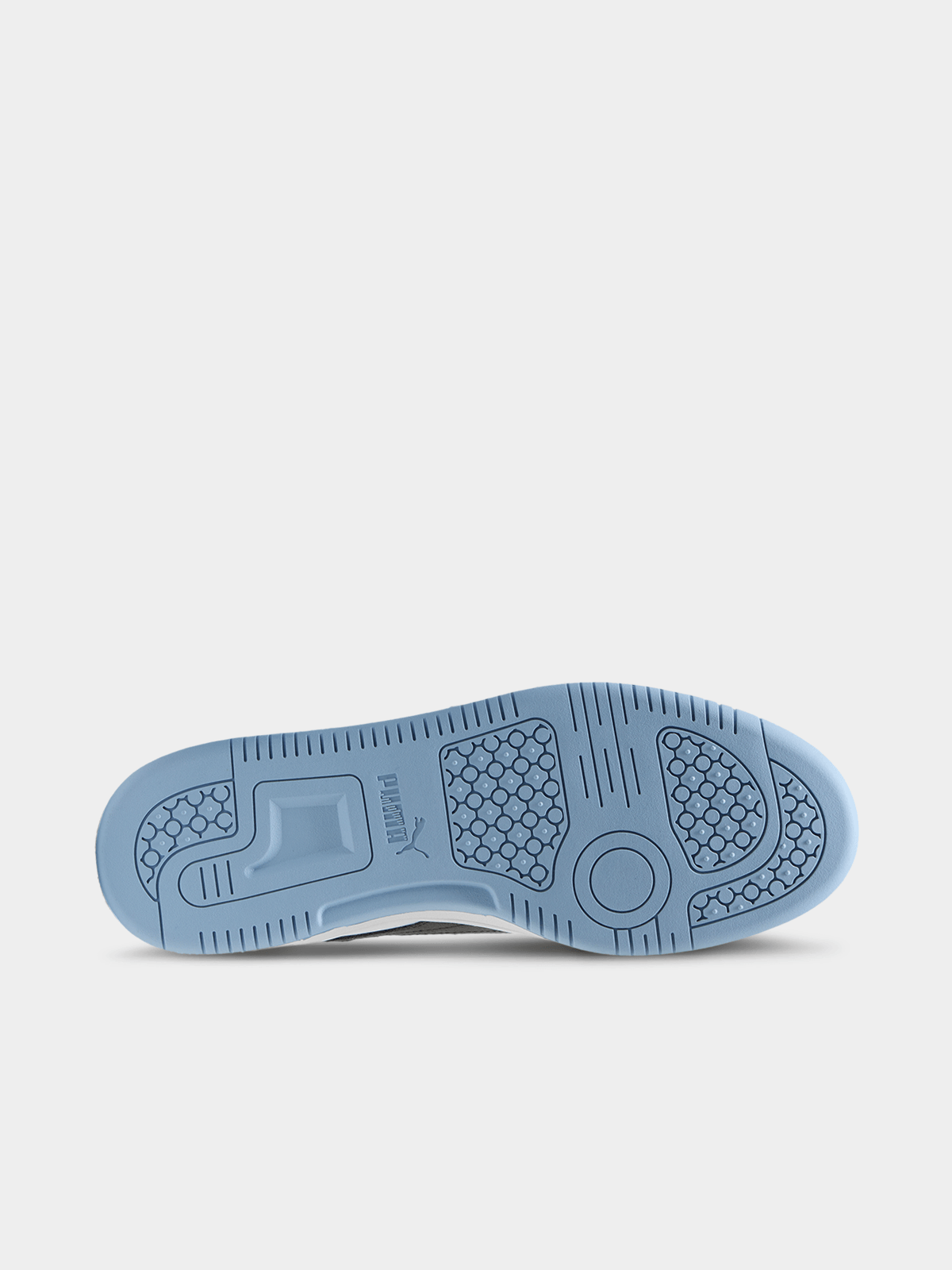 Mens Puma Rebound V6 Lo White/Blue Sneaker