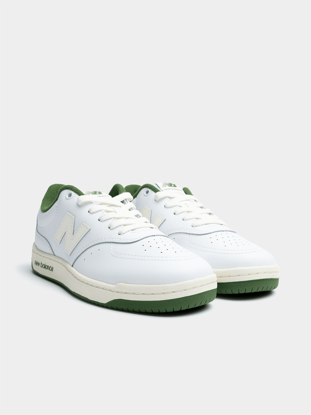 New Balance BB80 White/Green Sneaker